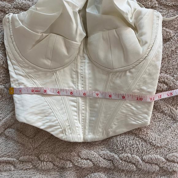 House of CB Bea Ivory Draped Corset Tank - Size XS - Picture 4 of 7